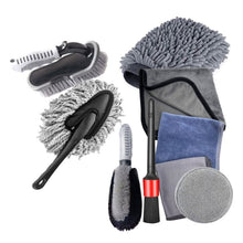 Load image into Gallery viewer, Car Waterproof Gloves Tire Gap Cleaning Brush Car Wash Set, 9pcs / set Car Wash Set