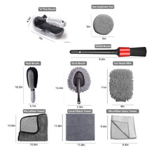 Load image into Gallery viewer, Car Waterproof Gloves Tire Gap Cleaning Brush Car Wash Set, 9pcs / set Car Wash Set