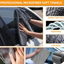 Load image into Gallery viewer, Car Waterproof Gloves Tire Gap Cleaning Brush Car Wash Set, 9pcs / set Car Wash Set