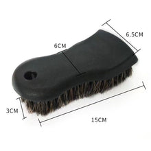 Load image into Gallery viewer, JY-26589412 Car Interior Dusting Oiling Polishing Cleaning Horsehair Brush, Black
