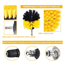 Load image into Gallery viewer, 6PCS Electric Drill Head Car Tire Floor Crevice Cleaning Brush, 6 PCS / Set Brush(Yellow), 6 PCS / Set Brush(Blue), 6 PCS / Set Brush(Red), 6 PCS / Set Brush(White), 6 PCS / Set Brush(Black)