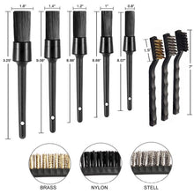 Load image into Gallery viewer, 9 PCS / Set Car Interior Outlet Air Conditioning Brush Details Cleaning Brush, 9pcs / set Cleaning Brush