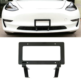 Punch-free Front License Plate Holder American License Plate Bracket, For Tesla Model 3, For Tesla Model Y