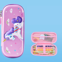 Load image into Gallery viewer, Uime EVA 3D Multi-compartment Pencil Case Stationery Box Children School Supplies, Astronaut, Rocket, Purple Pony, Rabbit, Elf Unicorn, Green Dinosaur, Red Dinosaur, Rainbow Unicorn, Big Head Unicorn, Kitten, Little Fox, Mermaid, Blue Whale, Blue Dinos...