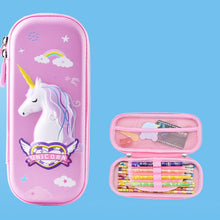 Load image into Gallery viewer, Uime EVA 3D Multi-compartment Pencil Case Stationery Box Children School Supplies, Astronaut, Rocket, Purple Pony, Rabbit, Elf Unicorn, Green Dinosaur, Red Dinosaur, Rainbow Unicorn, Big Head Unicorn, Kitten, Little Fox, Mermaid, Blue Whale, Blue Dinos...