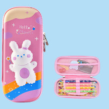 Load image into Gallery viewer, Uime EVA 3D Multi-compartment Pencil Case Stationery Box Children School Supplies, Astronaut, Rocket, Purple Pony, Rabbit, Elf Unicorn, Green Dinosaur, Red Dinosaur, Rainbow Unicorn, Big Head Unicorn, Kitten, Little Fox, Mermaid, Blue Whale, Blue Dinos...