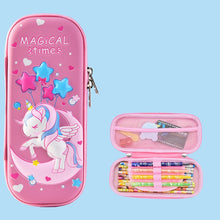 Load image into Gallery viewer, Uime EVA 3D Multi-compartment Pencil Case Stationery Box Children School Supplies, Astronaut, Rocket, Purple Pony, Rabbit, Elf Unicorn, Green Dinosaur, Red Dinosaur, Rainbow Unicorn, Big Head Unicorn, Kitten, Little Fox, Mermaid, Blue Whale, Blue Dinos...