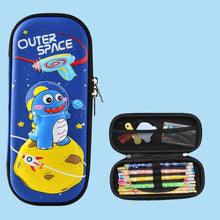 Load image into Gallery viewer, Uime EVA 3D Multi-compartment Pencil Case Stationery Box Children School Supplies, Astronaut, Rocket, Purple Pony, Rabbit, Elf Unicorn, Green Dinosaur, Red Dinosaur, Rainbow Unicorn, Big Head Unicorn, Kitten, Little Fox, Mermaid, Blue Whale, Blue Dinos...