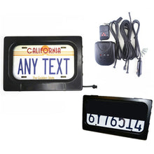 Load image into Gallery viewer, US Motorcycle License Plate Cover Frame Roller Blind License Plate Bracket, Roller Blind License Plate Bracket