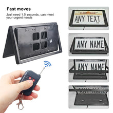 Load image into Gallery viewer, US Standard Car Flip Retractable License Plate Holder Hidden Shutter Cover License Plate Holder, US Standard Flip Retractable