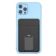 Load image into Gallery viewer, CY133H Silicone Magnetic Phone Holder with Card Holder Function, Magnetic(Black), Magnetic(Dark Blue), Magnetic(Light Blue), Magnetic(Green)