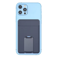Load image into Gallery viewer, CY133H Silicone Magnetic Phone Holder with Card Holder Function, Magnetic(Black), Magnetic(Dark Blue), Magnetic(Light Blue), Magnetic(Green)