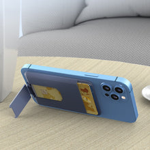 Load image into Gallery viewer, CY133H Silicone Magnetic Phone Holder with Card Holder Function, Magnetic(Black), Magnetic(Dark Blue), Magnetic(Light Blue), Magnetic(Green)