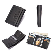 Load image into Gallery viewer, HUMERPAUL BP992 RFID Anti-Magnetic Multi-Card Position Zipper Coin Purse Leather Men Wallet, BP992 Brown, BP992 Black, BP992 Dark Brown