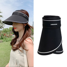 Load image into Gallery viewer, MENGLANDI Summer Outdoor Riding Anti-ultraviolet Sunshade Empty Top Hat, Adjustable