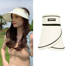 Load image into Gallery viewer, MENGLANDI Summer Outdoor Riding Anti-ultraviolet Sunshade Empty Top Hat, Adjustable