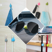 Load image into Gallery viewer, 10 PCS Non-punching And Non-marking Adhesive Thumb Hook Cable Organizer, Blue, Yellow, White, Green, Pink, Orange