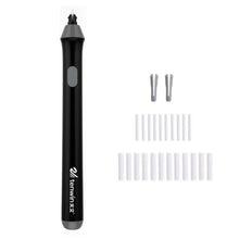 Load image into Gallery viewer, Tenwin 8302 Adjustable Electric Eraser With Rubber Refills For Sketch Drawing Erasing, Black, White, Grey