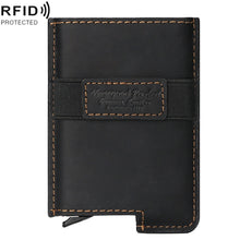 Load image into Gallery viewer, HUMERPAUL BP977 RFID Anti-Theft Card Box Leather Automatic Credit Card Set, BP977 Brown, BP977 Black, BP977 Dark Brown
