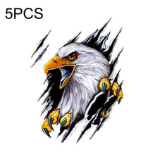 Load image into Gallery viewer, 5PCS Tear Eagle 3D Car Sticker Scratch Covering Body Pull Flower Sticker, Style:, Right (18x 24cm), Left (18x 24cm), Right (28.5x38cm), Left (28.5x38cm)