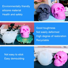 Load image into Gallery viewer, D804 Epoxy Mould Skull Candle Silicone Mould, D804