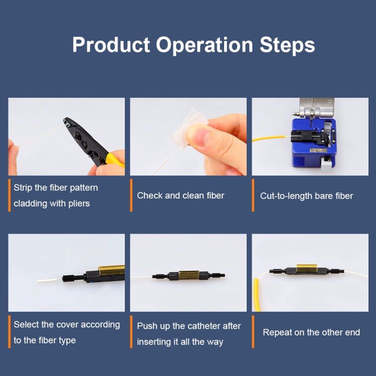5 PCS L925B Efficient and Stable Optical Fiber Optic Cold Splices