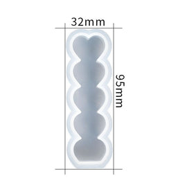 D2111-1 DIY Drop Mold Heart Candle Silicone Mold, D2111-1
