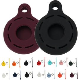 For AirTag 2nd Gen / AirTag 1st Gen Tracking Anti-Lost Locator Silicone Case, Mint Green, Pink, Black, Red, Yellow, Orange, Coffee, Dark Green, Coral Color, Lime White, Transparent, Noon Blue, Luminous White, Luminous Orange, Luminous Pink             ...