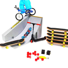 Load image into Gallery viewer, Mini Finger Bike Bicycle Finger Skateboards Skate Ramp Parts Set