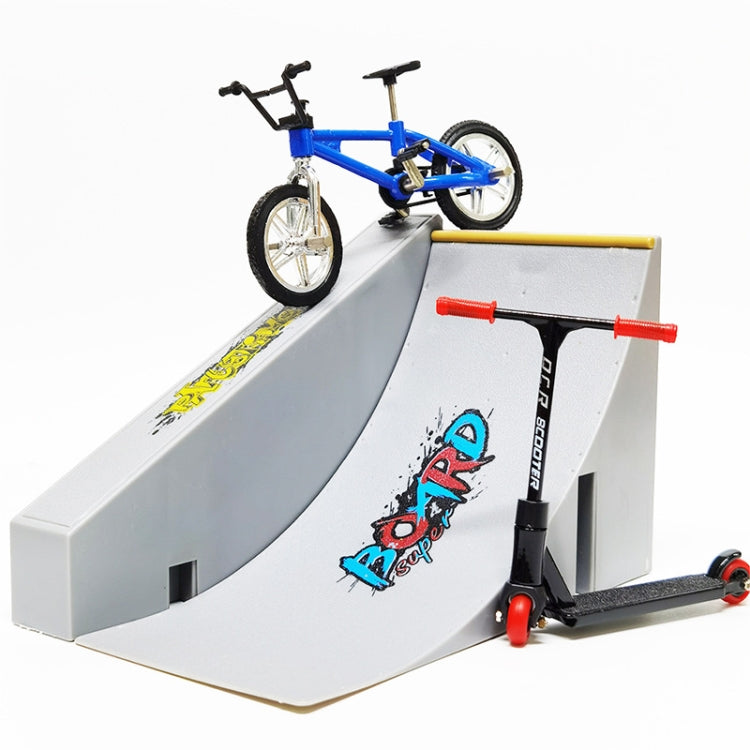 Mini Finger Bike Bicycle Finger Skateboards Skate Ramp Parts Set