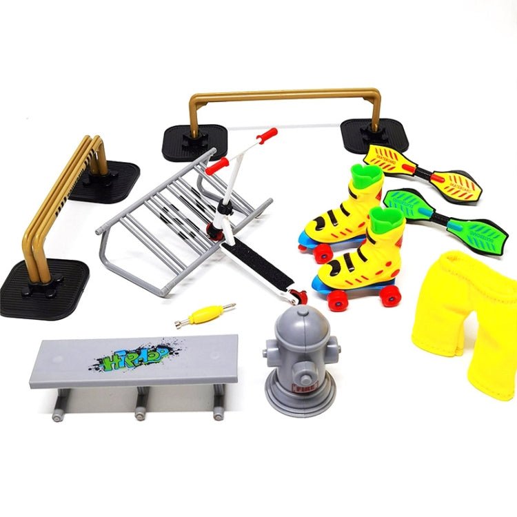 Mini Finger Bike Bicycle Finger Skateboards Skate Ramp Parts Set