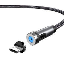 Load image into Gallery viewer, CC56 Dust Plug Rotating Magnetic Wire, Cbale Length: 1m, Style:, 1m Android Head, 1m Type-C / USB-C Head, 1m 8Pin Head, 1m Line+Three Heads, 1m Line, 1m Micro USB, 1m Type-C / USB-C, 1m + 8Pin + Type-C/USB-C + Micro USB
