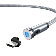 Load image into Gallery viewer, CC56 Dust Plug Rotating Magnetic Wire, Cbale Length: 1m, Style:, 1m Android Head, 1m Type-C / USB-C Head, 1m 8Pin Head, 1m Line+Three Heads, 1m Line, 1m Micro USB, 1m Type-C / USB-C, 1m + 8Pin + Type-C/USB-C + Micro USB