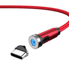 Load image into Gallery viewer, CC56 Dust Plug Rotating Magnetic Wire, Cbale Length: 1m, Style:, 1m Android Head, 1m Type-C / USB-C Head, 1m 8Pin Head, 1m Line+Three Heads, 1m Line, 1m Micro USB, 1m Type-C / USB-C, 1m + 8Pin + Type-C/USB-C + Micro USB