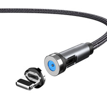 Load image into Gallery viewer, CC56 Dust Plug Rotating Magnetic Wire, Cbale Length: 1m, Style:, 1m Android Head, 1m Type-C / USB-C Head, 1m 8Pin Head, 1m Line+Three Heads, 1m Line, 1m Micro USB, 1m Type-C / USB-C, 1m + 8Pin + Type-C/USB-C + Micro USB
