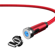 Load image into Gallery viewer, CC56 Dust Plug Rotating Magnetic Wire, Cbale Length: 1m, Style:, 1m Android Head, 1m Type-C / USB-C Head, 1m 8Pin Head, 1m Line+Three Heads, 1m Line, 1m Micro USB, 1m Type-C / USB-C, 1m + 8Pin + Type-C/USB-C + Micro USB