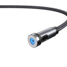 Load image into Gallery viewer, CC56 Dust Plug Rotating Magnetic Wire, Cbale Length: 1m, Style:, 1m Android Head, 1m Type-C / USB-C Head, 1m 8Pin Head, 1m Line+Three Heads, 1m Line, 1m Micro USB, 1m Type-C / USB-C, 1m + 8Pin + Type-C/USB-C + Micro USB
