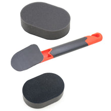 Load image into Gallery viewer, Handle + Sponge Long Handle Car Tire Varnishing Brush Tire Waxing Brush Sponge, 10PCS Sponge, Handle + Sponge