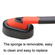 Load image into Gallery viewer, Handle + Sponge Long Handle Car Tire Varnishing Brush Tire Waxing Brush Sponge, 10PCS Sponge, Handle + Sponge