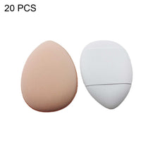 Load image into Gallery viewer, 2 Sets/20pcs Packaging Random Color Delivery Mini Leather Wet and Dry Makeup Finger Puff, 20 PCS Blue, 20 PCS White, 20 PCS Dark Skin-color, 20 PCS Pink Purple, 20 PCS Black, 2 Sets/20pcs Mixed-colors
