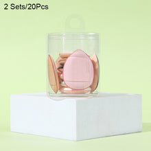 Load image into Gallery viewer, 2 Sets/20pcs Packaging Random Color Delivery Mini Leather Wet and Dry Makeup Finger Puff, 20 PCS Blue, 20 PCS White, 20 PCS Dark Skin-color, 20 PCS Pink Purple, 20 PCS Black, 2 Sets/20pcs Mixed-colors