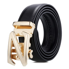Load image into Gallery viewer, Dandali Casual Men Automatic Buckle Belt Business Soft Leather Pants Band, 110cm