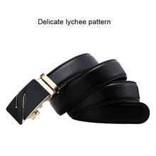 Load image into Gallery viewer, Dandali Casual Men Automatic Buckle Belt Business Soft Leather Pants Band, 125cm