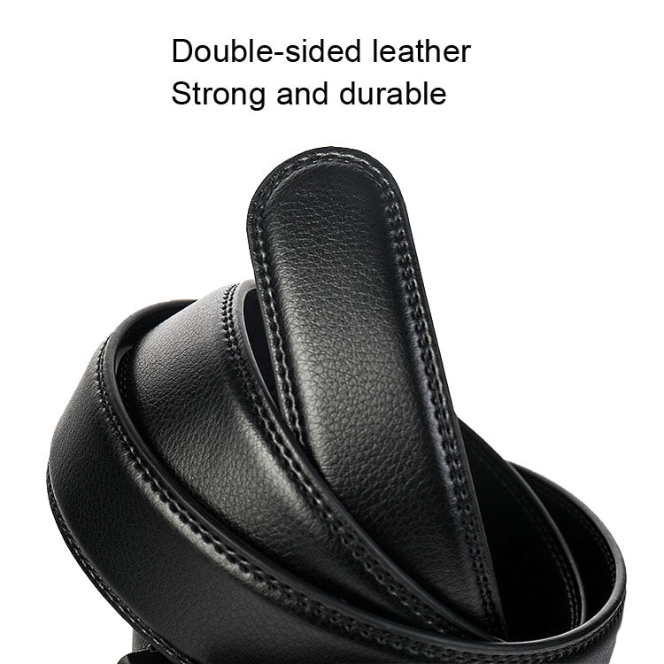 Dandali Casual Men Automatic Buckle Belt Business Soft Leather Pants Band
