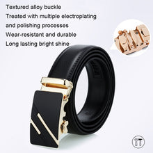 Load image into Gallery viewer, Dandali Casual Men Automatic Buckle Belt Business Soft Leather Pants Band, 125cm