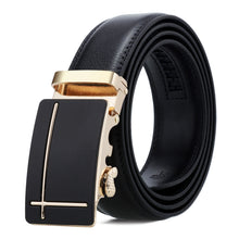 Load image into Gallery viewer, Dandali Casual Men Automatic Buckle Belt Business Soft Leather Pants Band, 125cm