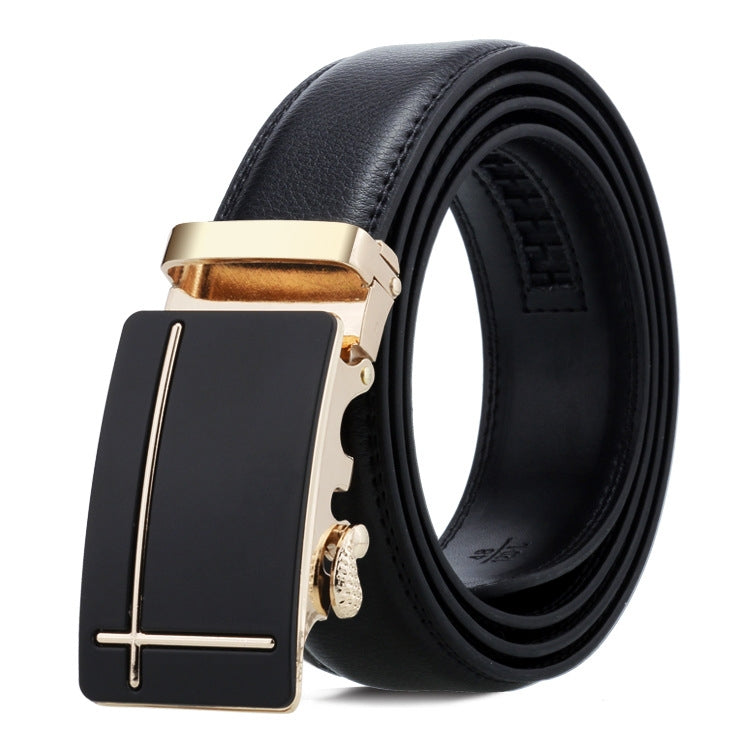 Dandali Casual Men Automatic Buckle Belt Business Soft Leather Pants Band