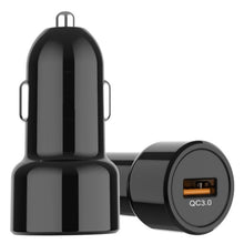 Load image into Gallery viewer, IBD321-Q3 Universal Fireproof Mobile Phone Car Charger, QC3.0 18W, QC3.0+2.4A, 2.4A+12W, 3.1A+15W, 4.8A+24W, PD 20W