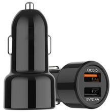 Load image into Gallery viewer, IBD321-Q3 Universal Fireproof Mobile Phone Car Charger, QC3.0 18W, QC3.0+2.4A, 2.4A+12W, 3.1A+15W, 4.8A+24W, PD 20W