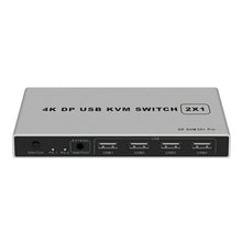 Load image into Gallery viewer, KYSW59 60HZ DP USB KVM Switch 2-in-1 Computer Sharing Device, KYSW59, 8K
